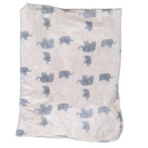 Bon Bebe Elephant Creme Sherpa Baby Lovey Security Blanket 28" X 37"